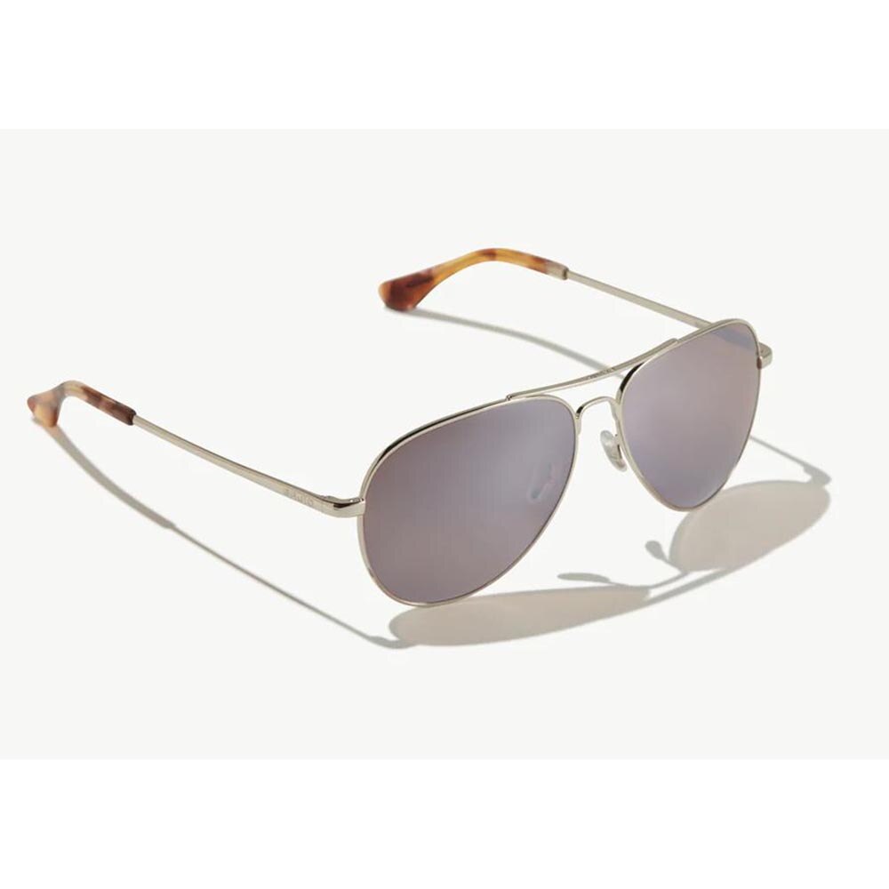 Bajio Soldado Sunglasses Polarized in Silver Gloss with Grey Plastic